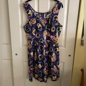 NEW! Hottopic space cats dress